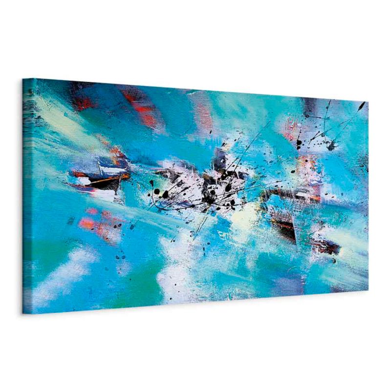 Obraz Artgeist Zabawa na śniegu 120 x 40 cm płótno włoskie 1 szt