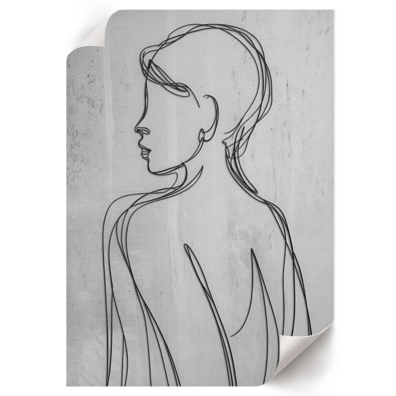 Plakat ArtPrintCave 29,7x42 cm Minimalistyczny profil PL.Art 1 szt.