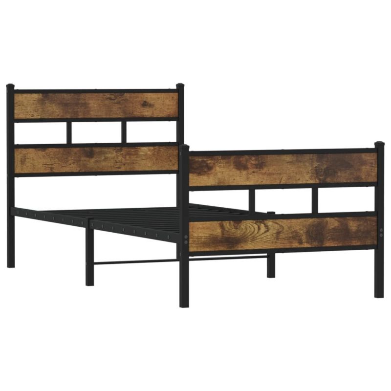 Łóżko metalowe WaszeMeble 100x200 cm dąb WM-4017066 1 szt.