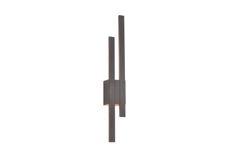 Kinkiet zewnętrzny podwójny stick Trio LETRA antracytowy LED 9W 3000K 900lm IP54 wym:61,5x9x6,5cm - 1 szt.