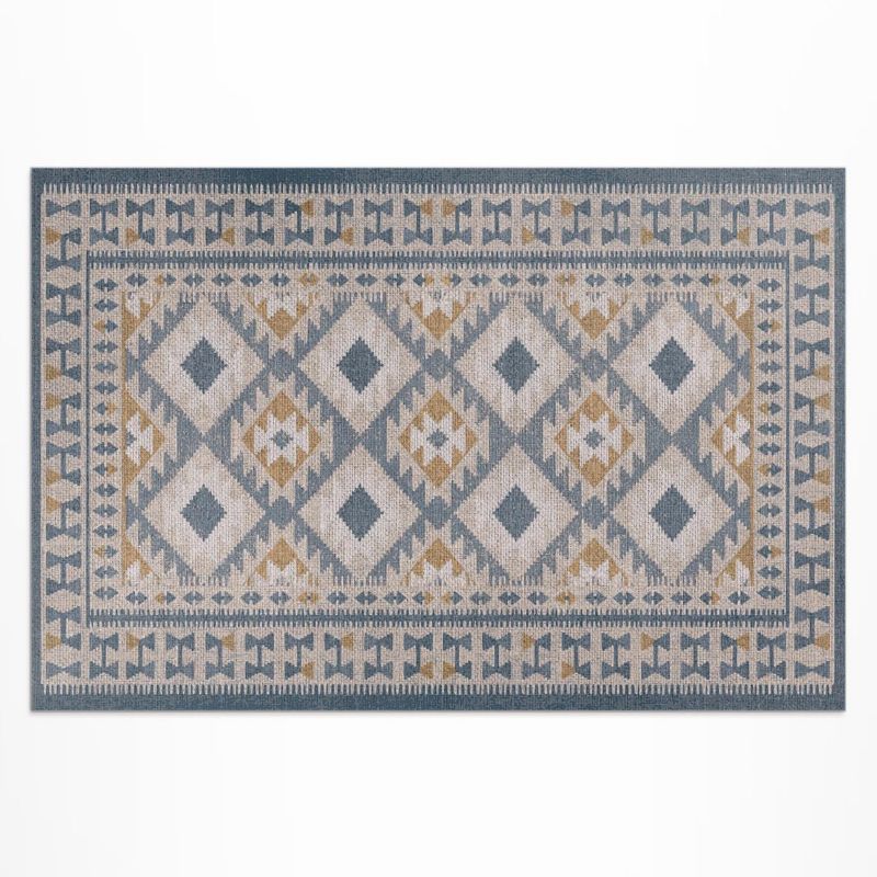 Winylowy Chodnik Zewnętrzny Wallfluent 120x180 cm Retro design dekoracyjny imitacja tkaniny 1 szt.
