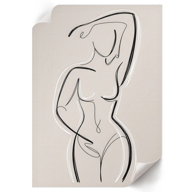 Plakat Premium ArtPrintCave 59,5x84 cm Kobieca sylwetka Clara Weiss 1 szt.