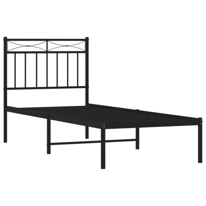 Łóżko metalowe WaszeMeble 80x200 cm czarna WM-373682 1 szt.