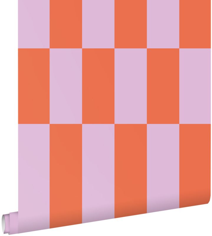 Tapeta ESTAhome naszywka liliowo fioletowymIkoralowej czerwieni 50 x 900 cm - 1 rol.