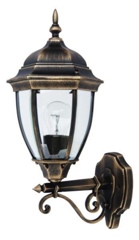 Kinkiet ścienny zewnętrzny Rabalux Toronto antyczne złoto 1 x E27 x IP44 wym: 49 x 20,5 x 27 cm - 1 szt.