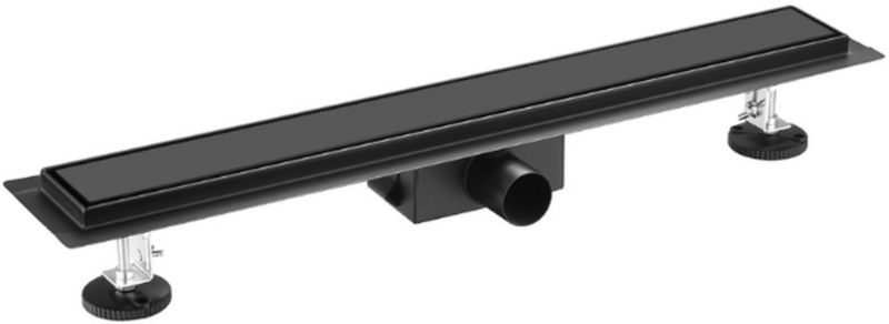 Odpływ prysznicowy liniowy Balneo Duplex Next 70 cm czarny stal nierdzewna 1 szt.