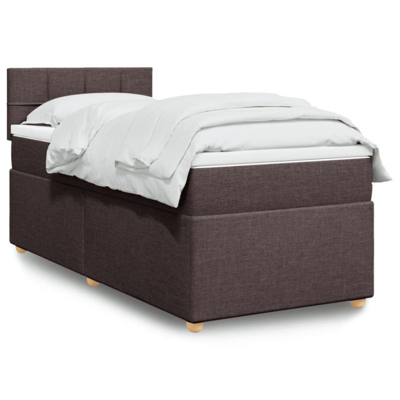 Łóżko kontynentalne WaszeMeble 100x200 cm brązowe WM-3286594 1 szt.