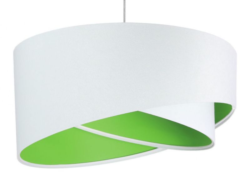 Lampa Bps Koncept wisząca GEMSTONE WHITE biała/zielona 1 szt