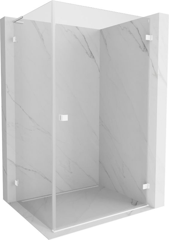 Kabina prysznicowa Mexen Lunar-B L transparent biała 100x90 cm 1 szt.