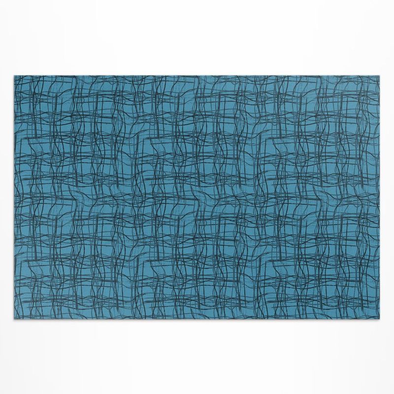 Dywan Winylowy Zewnętrzny Wallfluent 100x150 cm Wzór tkaniny nieregularne nitki materiału 1 szt.