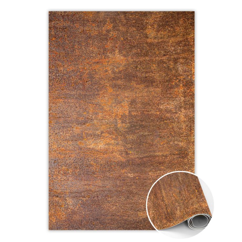 Dywan Tulup Wewnętrzny Dekoracyjny 100x150 cm Stal Corten Mata dywanowa Dekoracyjna 1 szt.