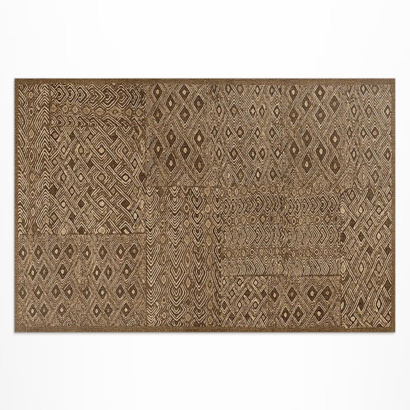 Zewnętrzny Dywan Winylowy Wallfluent 150x225 cm Plemienny wzór imitacja tkaniny 1 szt.