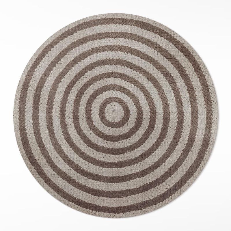 Okrągły Dywan Winylowy Wallfluent fi60 cm Imitacja plecionego sznurka 1 szt.