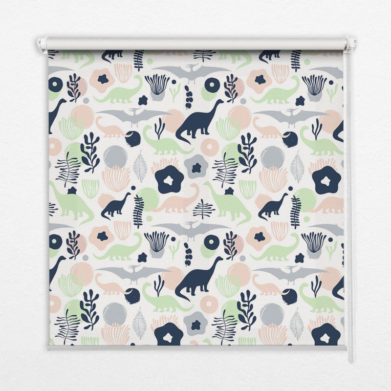 Roleta Do Kuchni Tulup 130x140 cm Kolorowe Dinozaury Montaż do ściany/sufitu 1 szt.