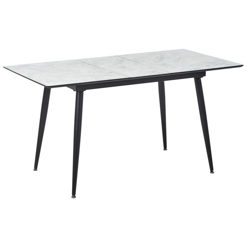 Stół do jadalni Eftalia Biały marmur 120/150 cm 80 cm 1 szt.
