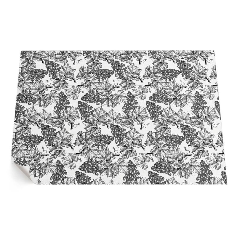 Zewnętrzny Dywan Winylowy ArtPrintCave 150x225 cm Winorośle szkic w stylu vintage 1 szt.