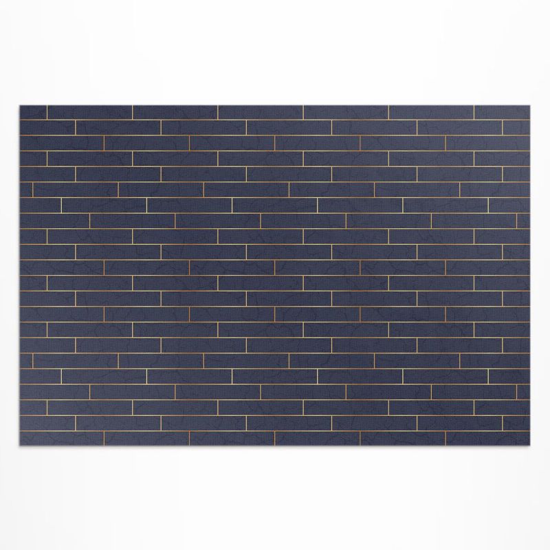 Dywan Winylowy Zewnętrzny Wallfluent 100x150 cm Nowoczesny ciemny parkiet regularne linie 1 szt.