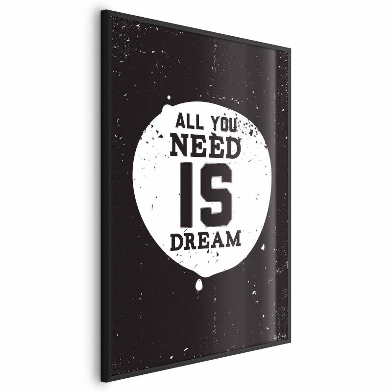 Plakat Artgeist All you need 60x90 cm z ramą czarną 1 szt