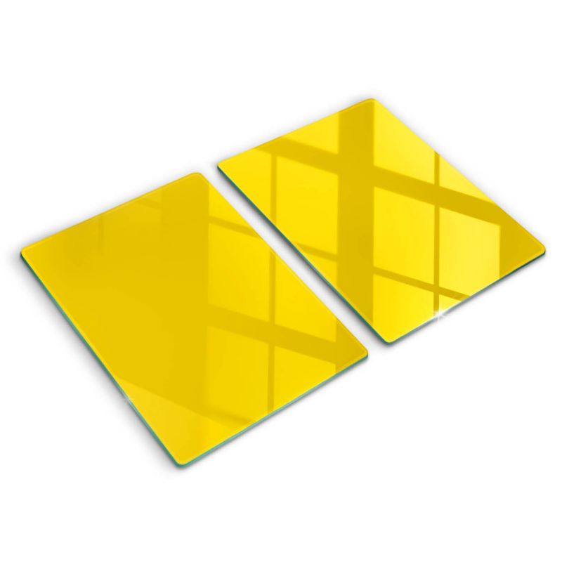 Szklana deska do krojenia Wallfluent 40x52 cm Kolor żółty 2 szt.