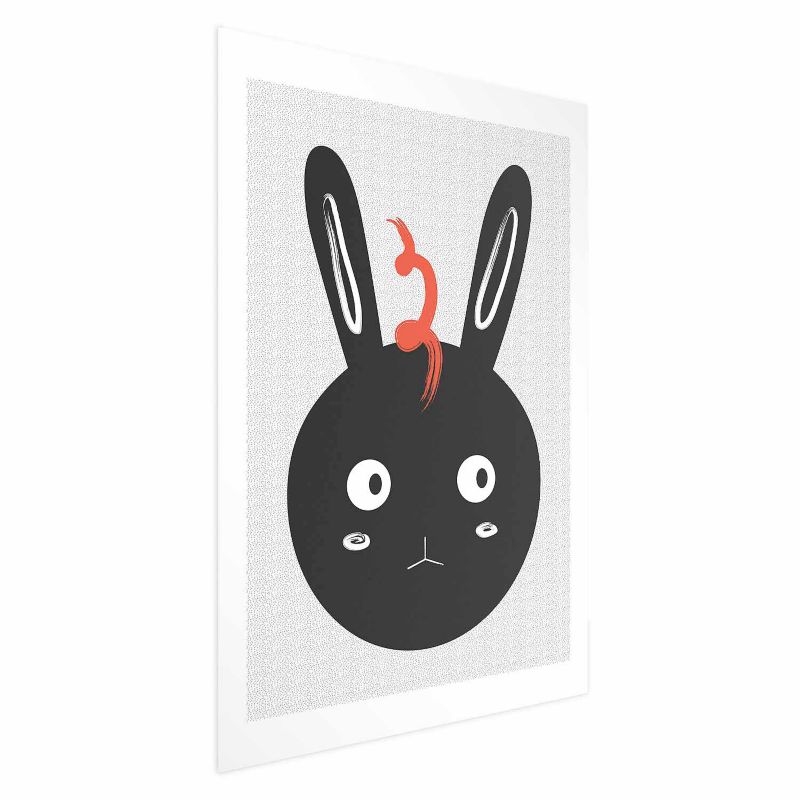Plakat Artgeist Królik widzi wszystko 60x90 cm bez ramy 1 szt