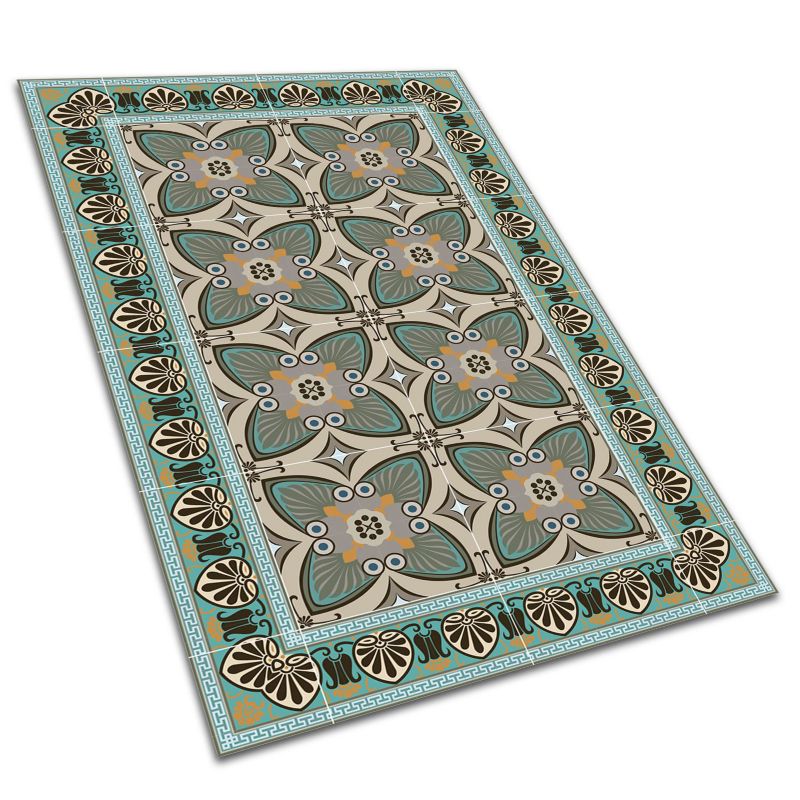 Dywan Ogrodowy Tulup 60x90 cm Wodoodporny, Lekki Wzór pawie pióra 1 szt.