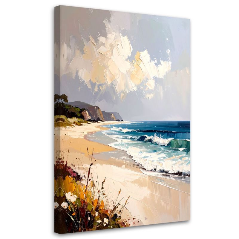 Obraz do salonu sypialni Feeby Morze Plaża Pejzaż morski 40x60cm 1szt