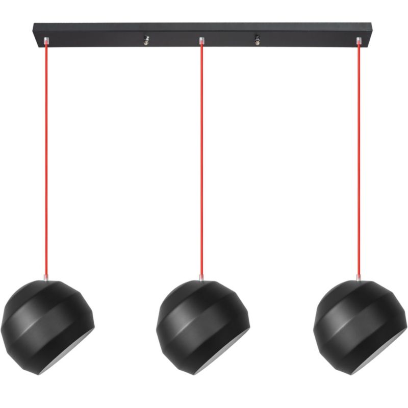 Lampa Sufitowa Wisząca Toolight App383-3Cpr Czarny