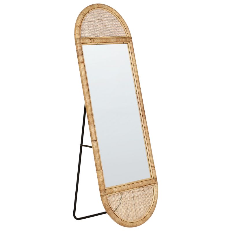 Lustro stojące Barges 150 cm Rattan Naturalny 1 szt.