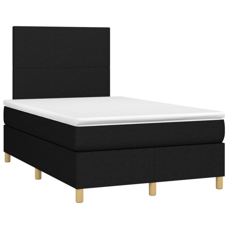 Łóżko kontynentalne WaszeMeble 120x200 cm czarne WM-3135263 1 szt.
