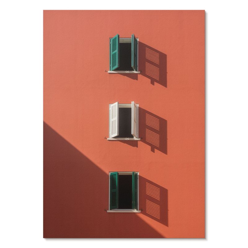 Plakat na Ścianę Tulup 42x59,4 cm (A2) Pomarańczowa fasada Do salonu, biura, przedpokoju 1 szt.