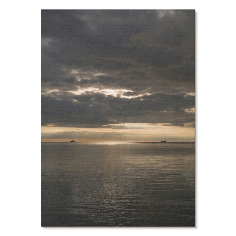 Nowoczesny Plakat na Płótnie Tulup 21x29,7 cm (A4) Morski pejzaż Do salonu, sypialni, biura 1 szt.