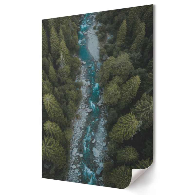 Plakat canvas Wallfluent Format A1 Zielony pejzaż Artysta digitalPhoto 1 szt.