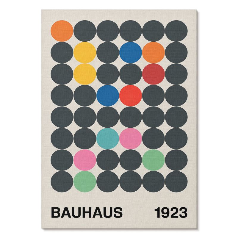 Nowoczesny Plakat na Płótnie Tulup 29,7x42 cm (A3) Bauhaus abstrakcja Do salonu, biura, przedpokoju 1 szt.