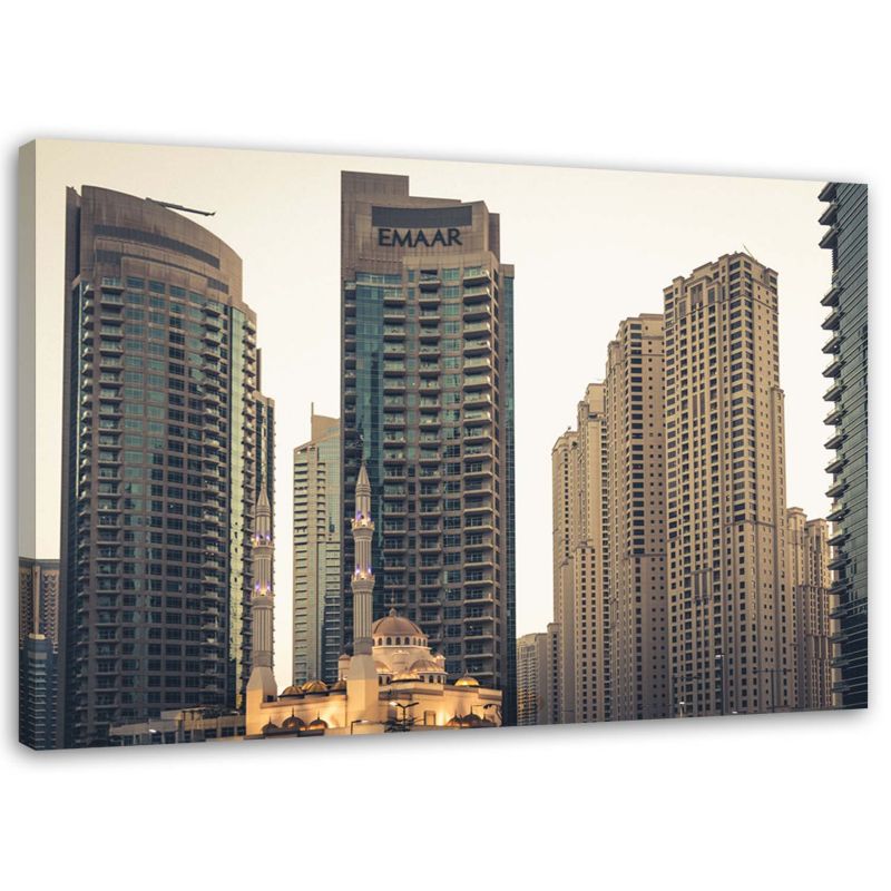 Obraz na płótnie Feeby Wieżowce w Dubaju architektura 90x60cm 1szt