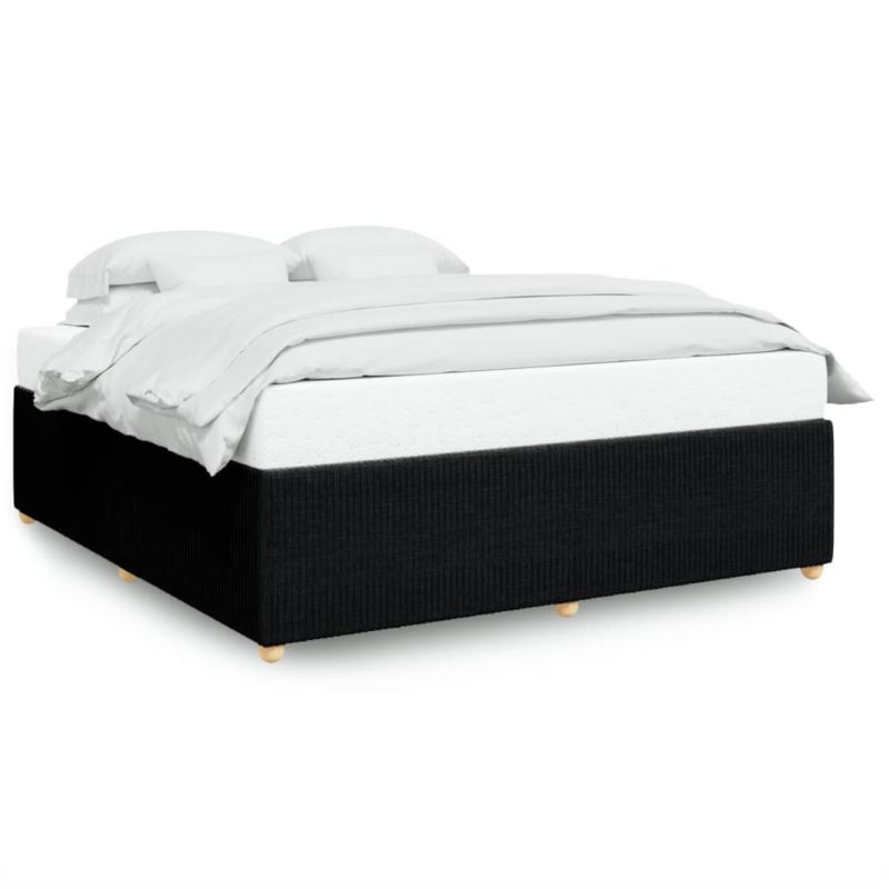 Łóżko tapicerowane WaszeMeble 200x200 cm czarna WM-3284965 1 szt.
