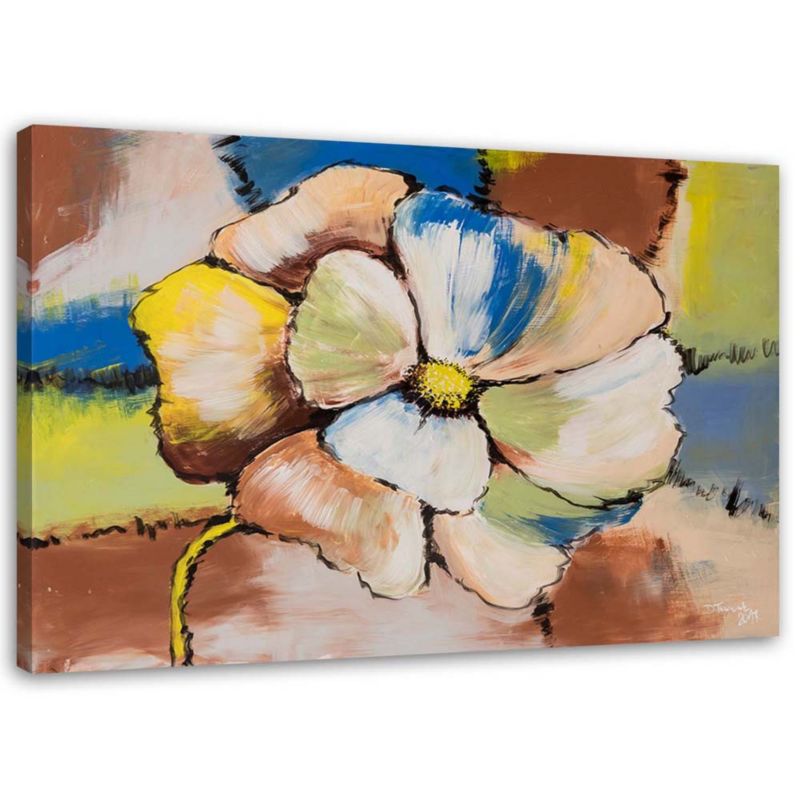 Obraz na płótnie Feeby Kolorowe kwiaty 100x70cm 1szt