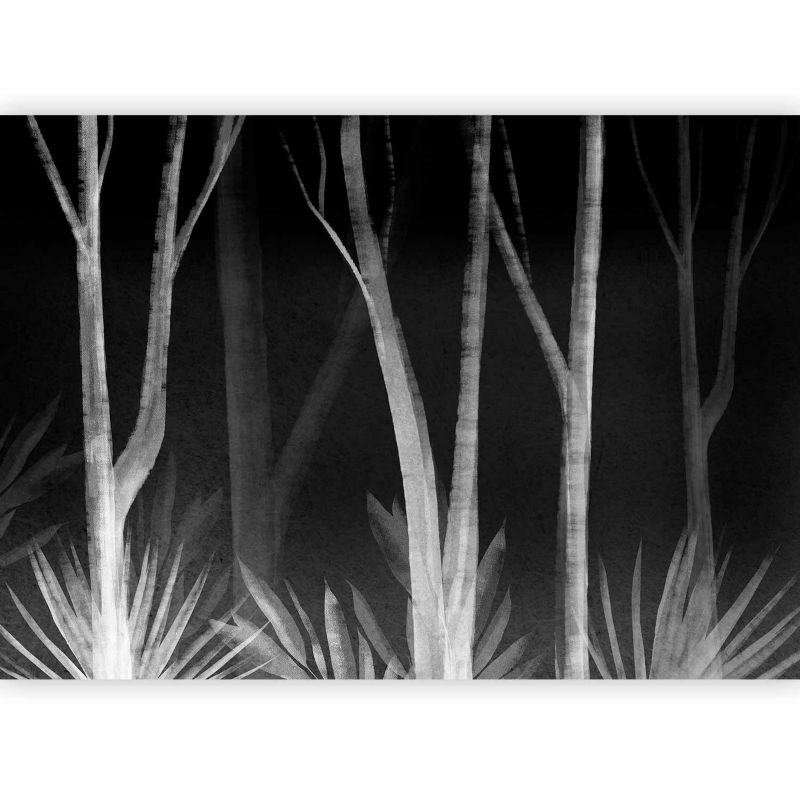 Fototapeta flizelinowa Artgeist 170 g/m2 wodoodporna Liście czarna 250x175 (5 części) 10086ac rolka 1 szt