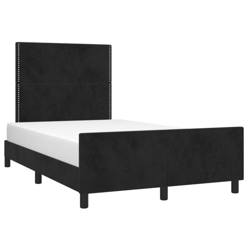 Łóżko tapicerowane WaszeMeble 120x190 cm czarna WM-3270574 1 szt.