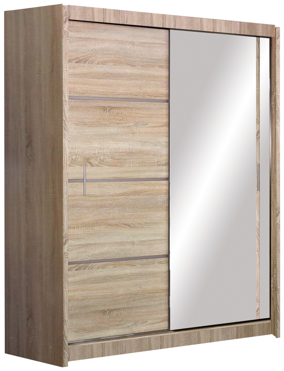 Dwudrzwiowa szafa przesuwna z lustrem 150 cm VOTIS