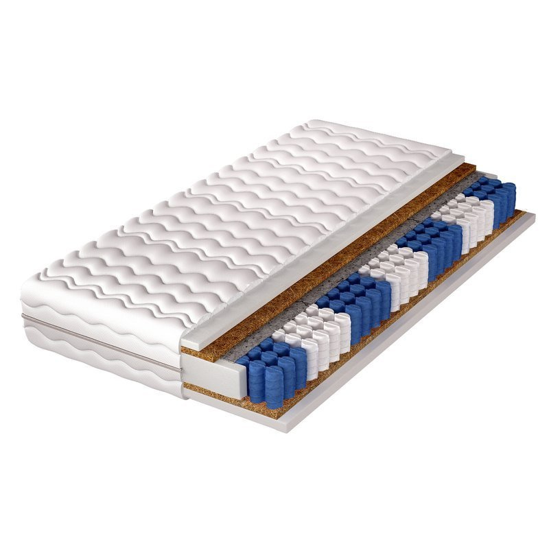 Materac kieszeniowy z podwójnym kokosem 120x200 ARTEMIS