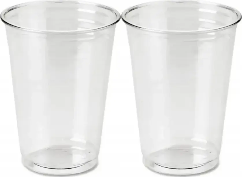 2x Kubki wielorazowe Papstar, 400ml, polipropylen, 50 sztuk, przezroczysty