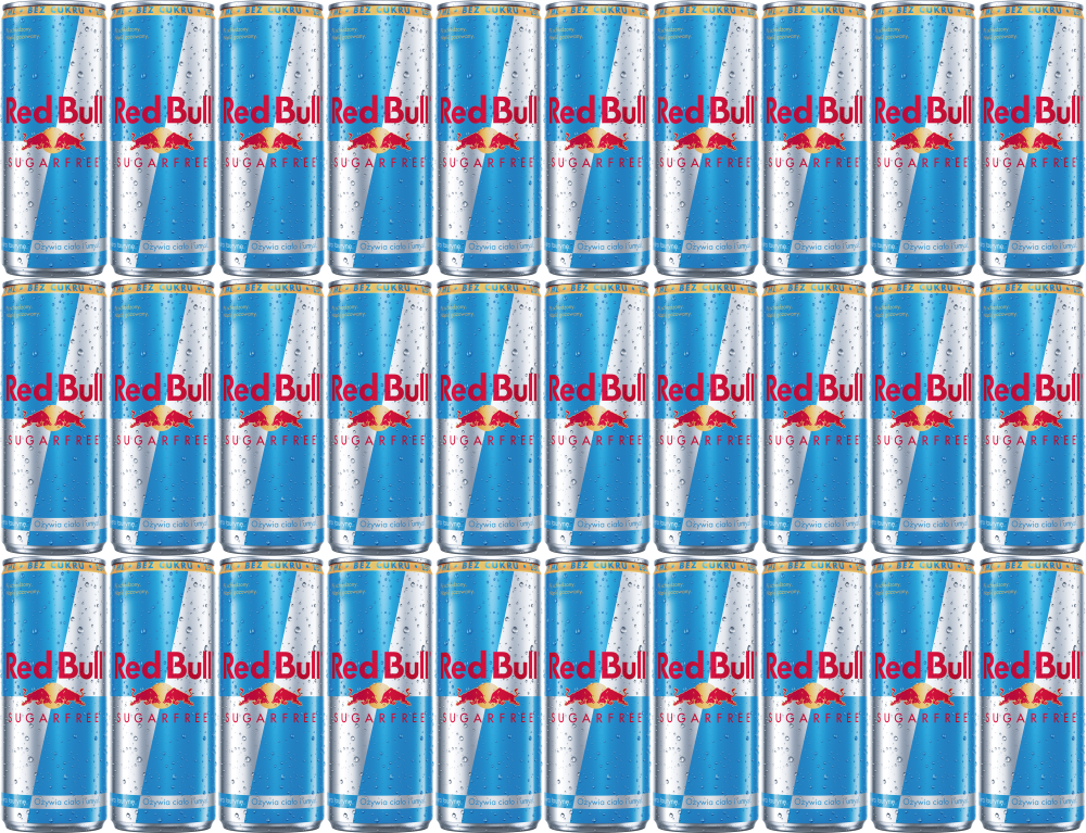 48x Napój energetyczny Red Bull, bez cukru, 250ml, KAUCJA