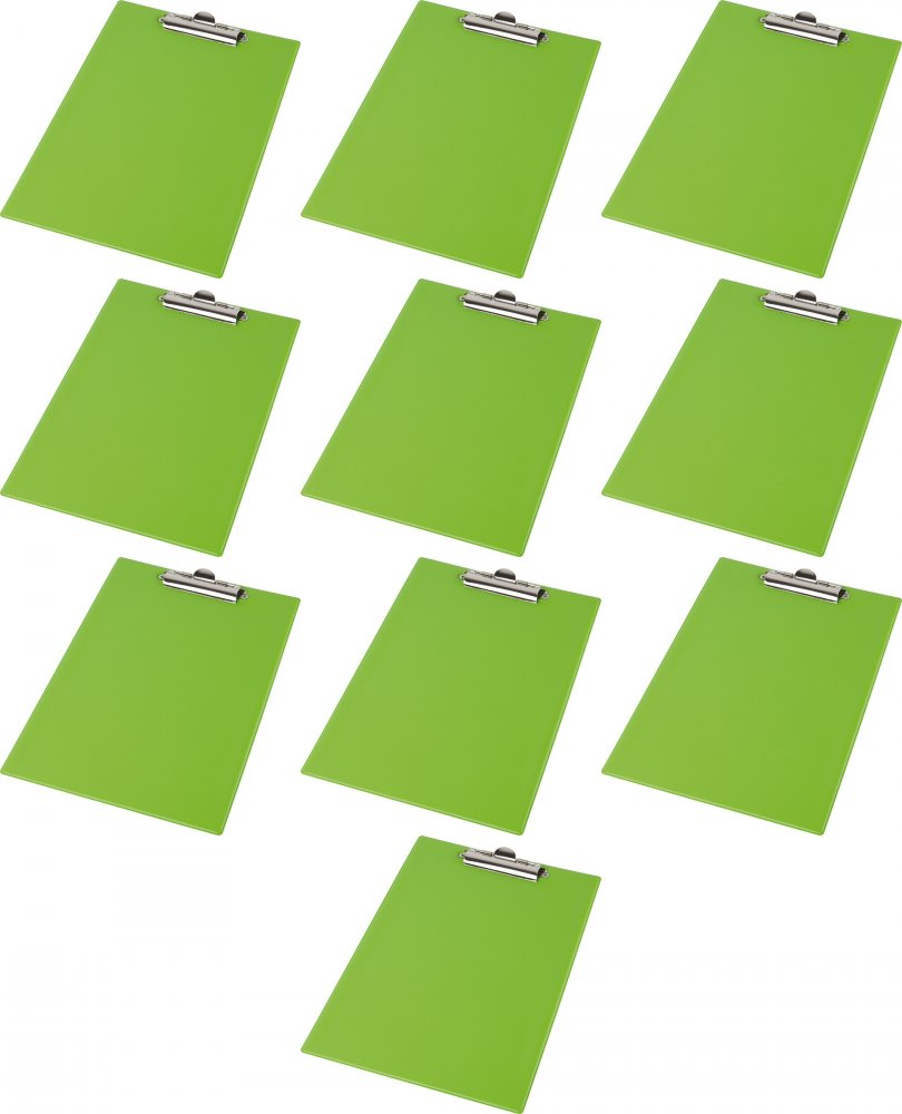 10x Clipboard Panta Plast Fokus, A4, zielony