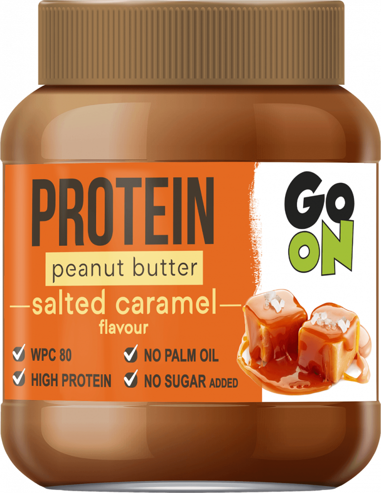 Masło orzechowe Sante Go On Protein, słony karmel, 350g