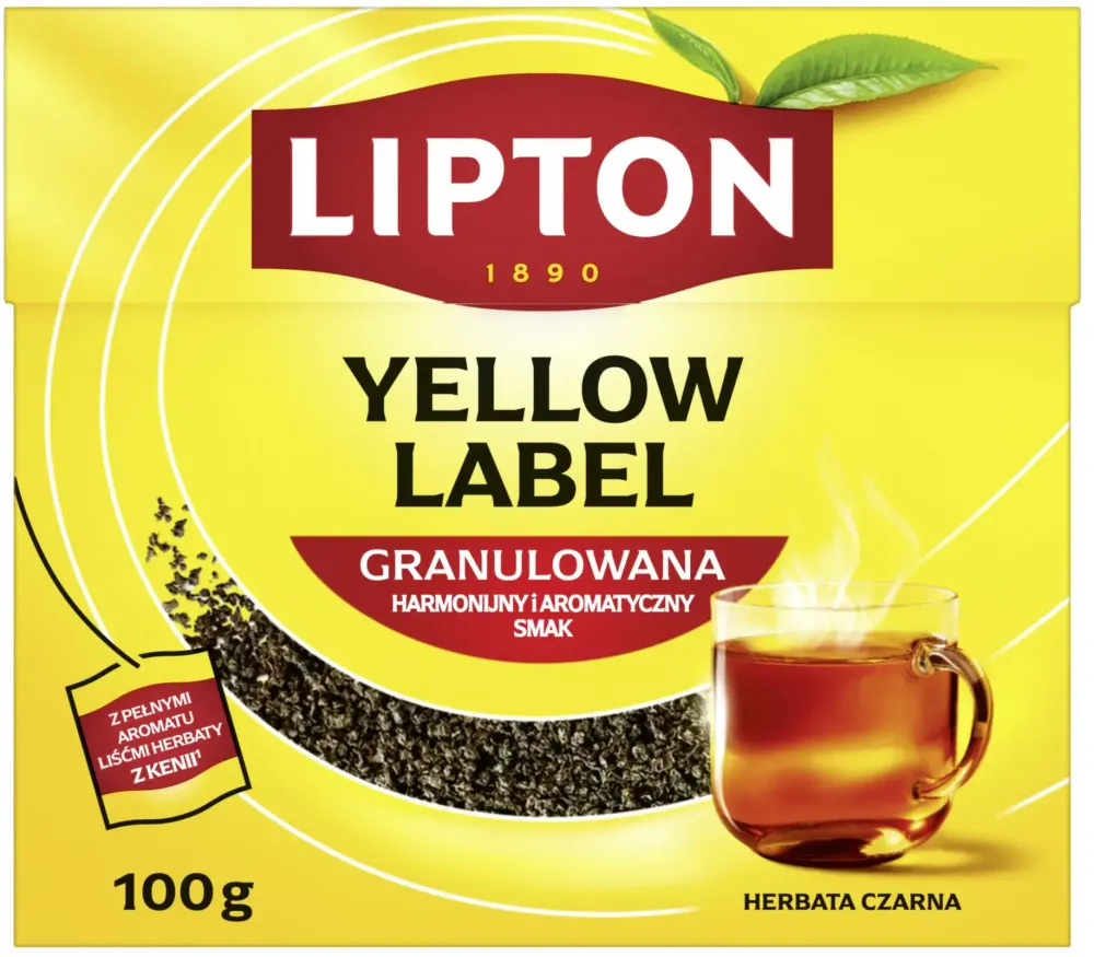 Herbata czarna granulowana Lipton Yellow Label, 100g