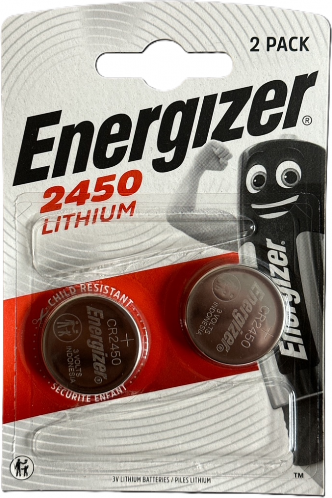 Bateria litowa Energizer CR2450, 3V, 2 sztuki