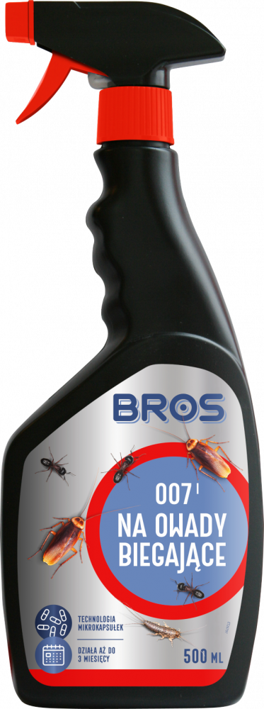 Płyn na owady biegające Bros 007, z rozpylaczem, 500ml