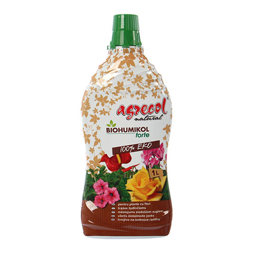 1 pac, Îngrăşământ Bio Humikol pentru plante cu flori - : Mod de ambalare: 1000 ml