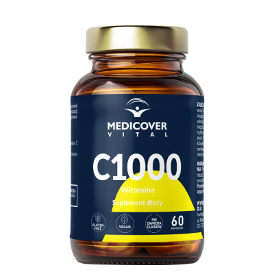 Medicover Vital Witamina C 1000 mg – Wsparcie Odporności i Kolagenu