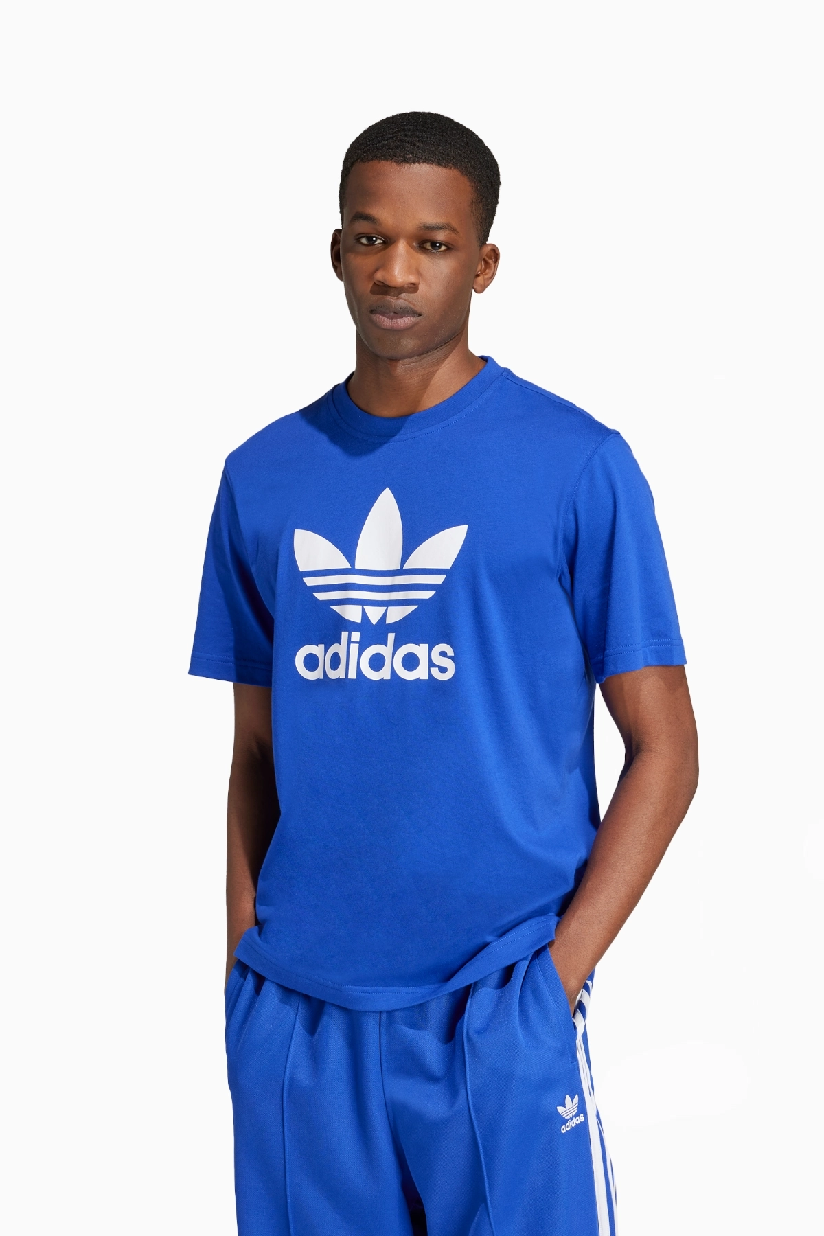 Koszulka adidas Adicolor Trefoil - Niebieski